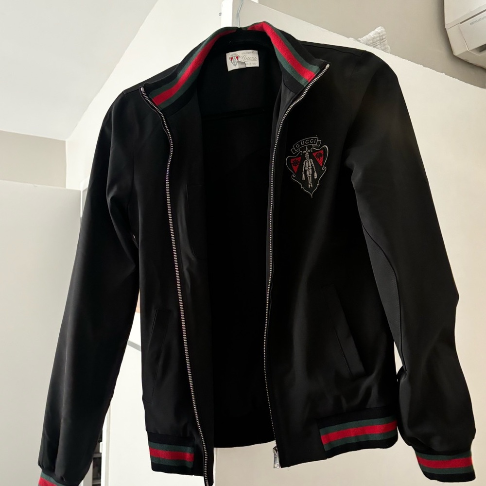 Gucci Black Zip Front Jacket - image 1